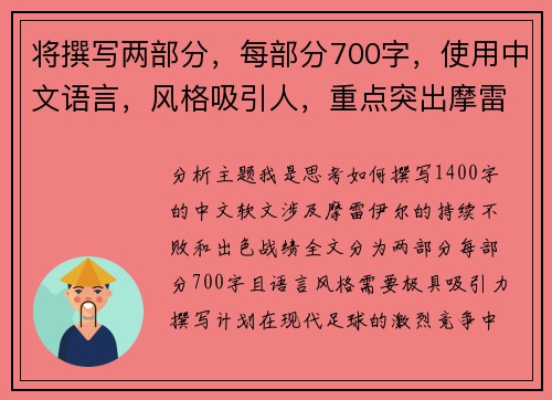 将撰写两部分，每部分700字，使用中文语言，风格吸引人，重点突出摩雷伊尔的持续不败和亮眼战绩。摩雷伊尔继续保持不败，战绩颇为亮眼